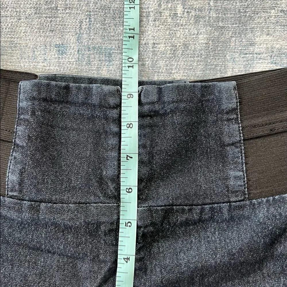 Heart Breaker Dark Wash Elastic Waist Zippered Skinny Jeans Medium